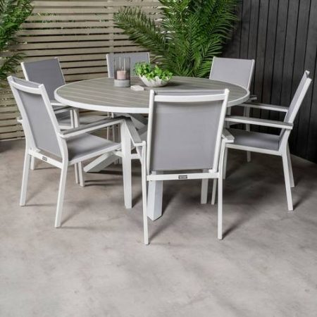 Bild på Matbord Pascal och 6st Pascal mat stol - Venture Home