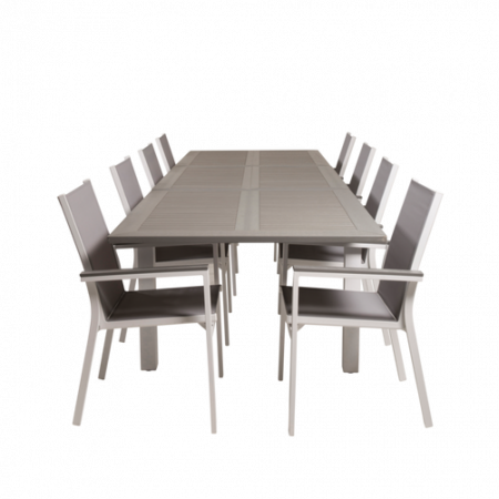 Bild på Matbord Athena och 8st Pascal mat stol - Venture Home