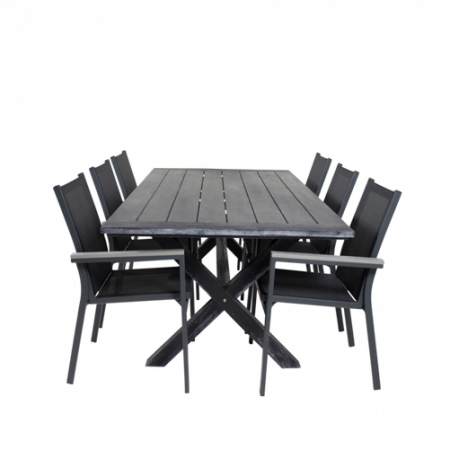 Bild på Matbord Arie loch 6st Pascal mat stol - Venture Home