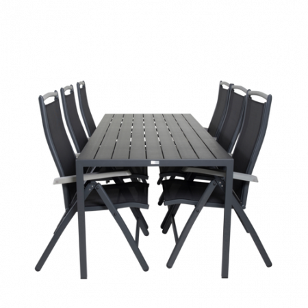 Bild på Matbord Bliss och 6st Athena mat stol - Venture Home