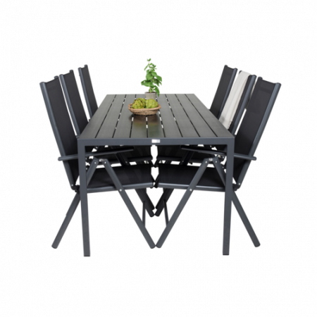 Bild på Matbord Bliss och 6st Bliss mat stol - Venture Home