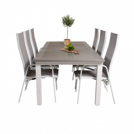 Bild på Matbord Athena och 6st Cassie matstol - Venture Home