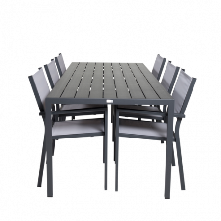 Bild på Matbord Bliss och 6st Cassie mat stol - Venture Home