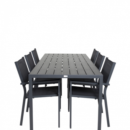 Bild på Matbord Bliss och 6st Cassie mat stol - Venture Home