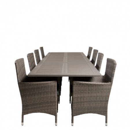 Bild på Matbord Athena och 8st Meja mat stol - Venture Home