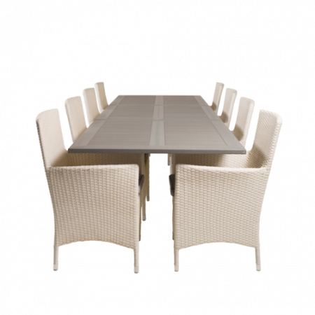 Bild på Matbord Athena och 8st Meja mat stol - Venture Home