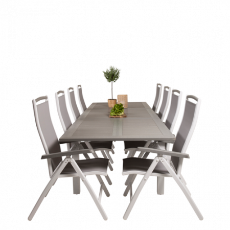 Bild på Matbord Athena och 8st Athena mat stol - Venture Home
