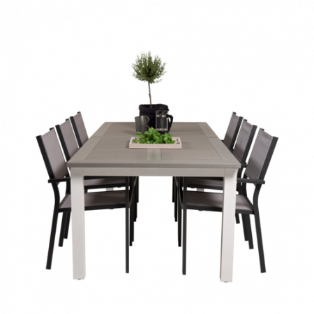 Bild på Matbord Athena och 6st Cassie matstol - Venture Home