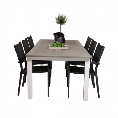 Bild på Matbord Athena och 6st Cassie matstol - Venture Home