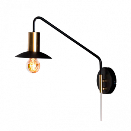 Bild på Vägglampa Quinn kort - By Rydéns