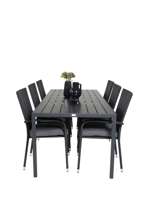 hom_1601211-01_Fs Bild på Matgrupp Bliss inkl 6st Astrid matstol - Venture Home