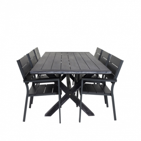 Bild på Matgrupp Ariel inkl 6st Louis matstol - Venture Home