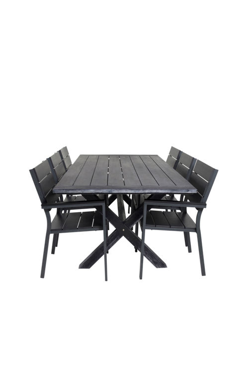 hom_1601281-01_Fs Bild på Matgrupp Ariel inkl 6st Louis matstol - Venture Home