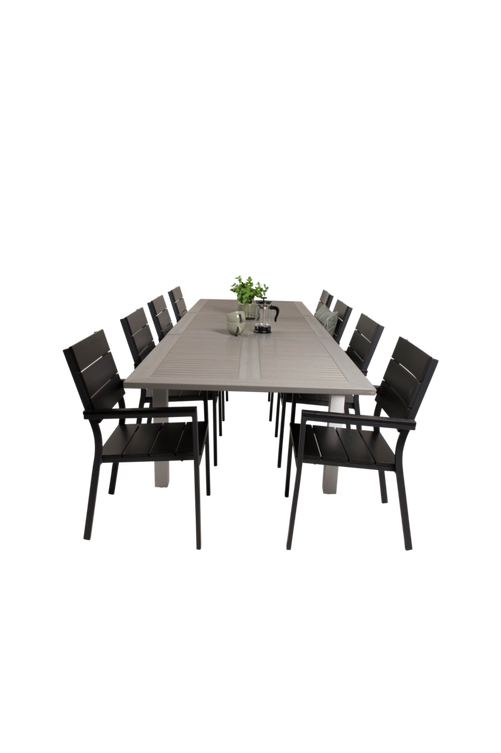 hom_1601312-01_Fs Bild på Matgrupp Athena inkl 8st Louis matstol - Venture Home