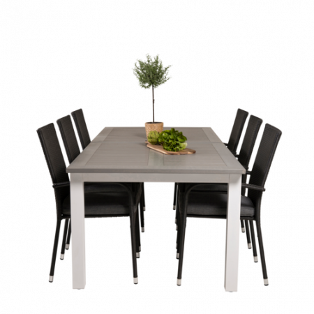 Bild på Matgrupp Athena inkl 6st Astrid matstol - Venture Home