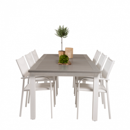 Bild på Matgrupp Athena inkl 6st Samos matstol - Venture Home