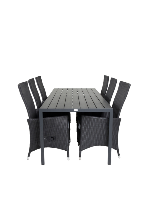 hom_1602011-01_Fs Bild på Matgrupp Bliss inkl 6st Prim matstol - Venture Home