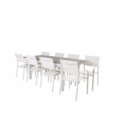 Bild på Matgrupp Athena inkl 8st Samos matstolar - Venture Home