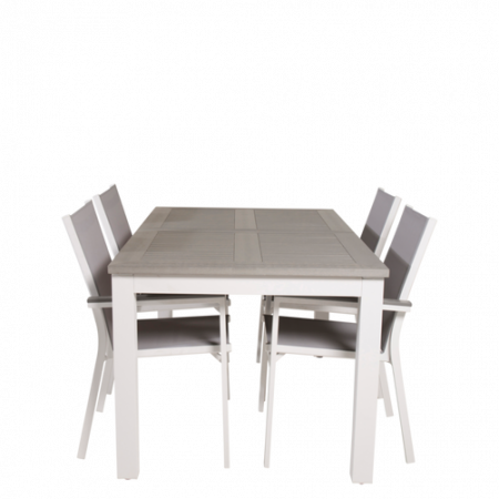 Bild på Matgrupp Athena inkl 4st stapelbar Pascal matstolar - Venture Home