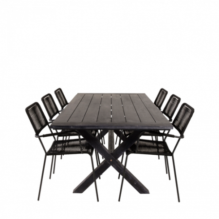 Bild på Matgrupp Ariel och 6st Levis matstol - Venture Home