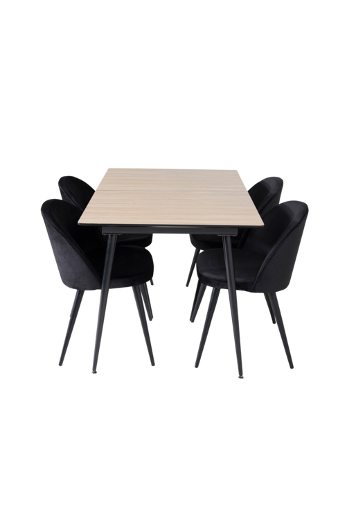 hom_1618980-01_Fs Bild på Matgrupp Solhem inkl 4st matstolar Valleta - Venture Home