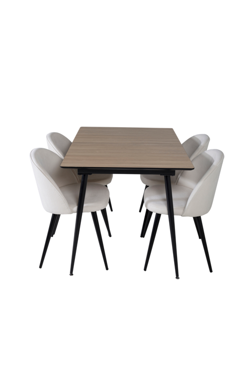 hom_1618982-01_Fs Bild på Matgrupp Solhem inkl 4st matstolar Valleta - Venture Home