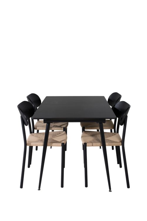 hom_1618998-01_Fs Bild på Matgrupp Solhem inkl 4st matstolar Polly - Venture Home