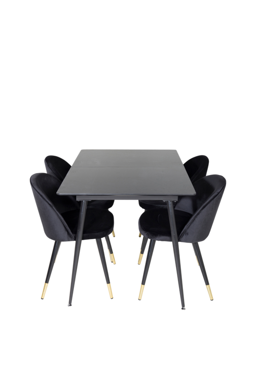 hom_1619004-01_Fs Bild på Matgrupp Solhem inkl 4st matstolar Valleta - Venture Home