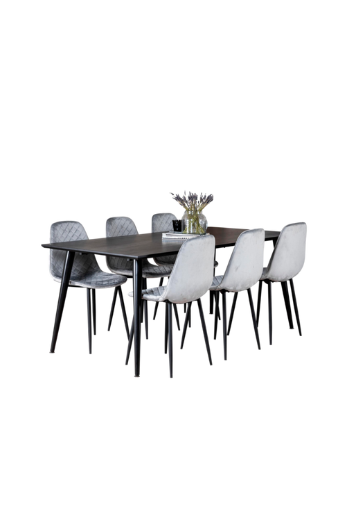 hom_1642948-01_Fs Bild på Matgrupp Doris med 6 stycken Penally matstolar - Venture Home