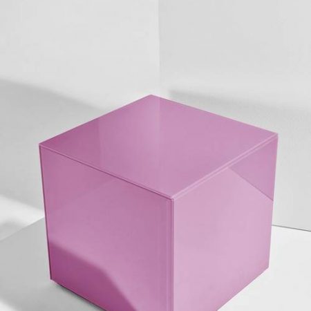 Bild på Pop kub i färgat glas 35x35 cm - Pastill