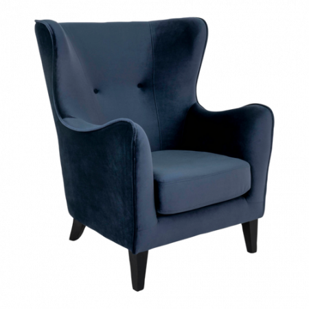 Bild på Stol Campo. Sammet med svarta ben - House Nordic