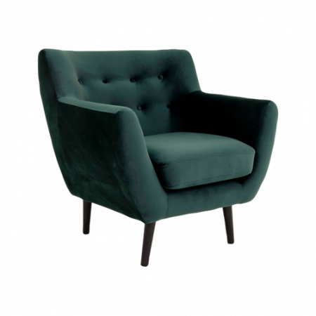 Bild på Karmstol Monte. Sammet med svarta ben - House Nordic