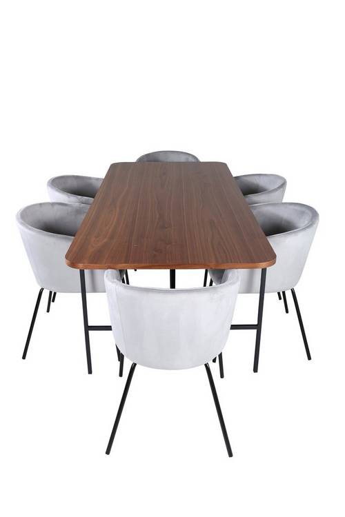 hom_1669134-03_Fs Bild på Matgrupp Uno med 6 st matstolar Berit - Venture Home