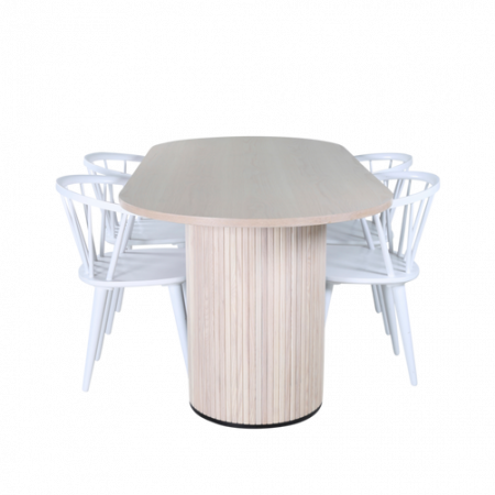 Bild på Matgrupp Bianca med 4 st matstolar Bobby Windsor - Venture Home