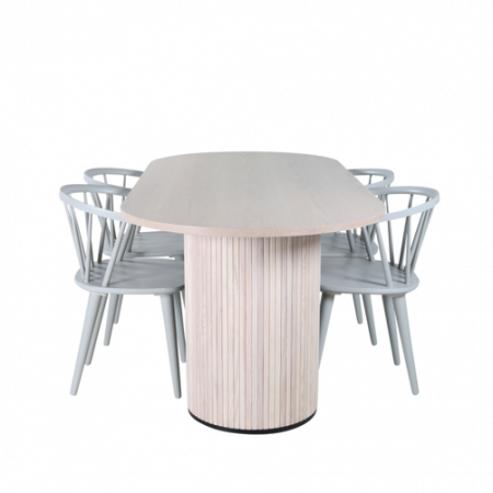 Bild på Matgrupp Bianca med 4 st matstolar Bobby Windsor - Venture Home