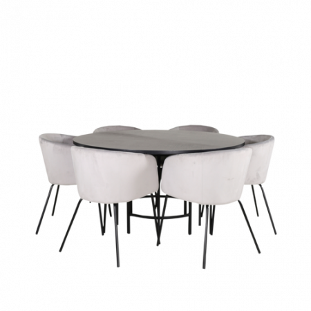 Bild på Matgrupp Copenhagen med 6 st matstolar Berit - Venture Home
