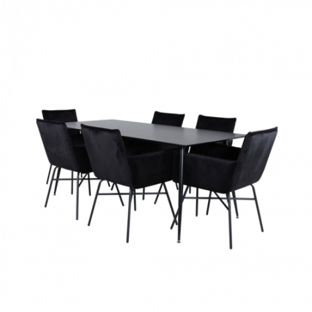 Bild på Matgrupp Silar med 6 st matstolar Petra - Venture Home