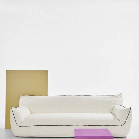 Bild på Gia soffa i linne - Pastill