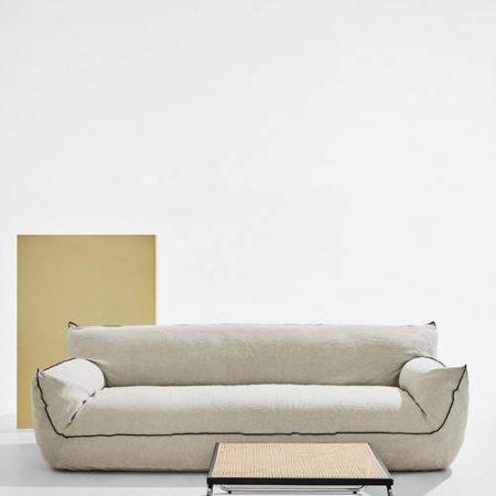 Bild på Gia soffa i linne - Pastill
