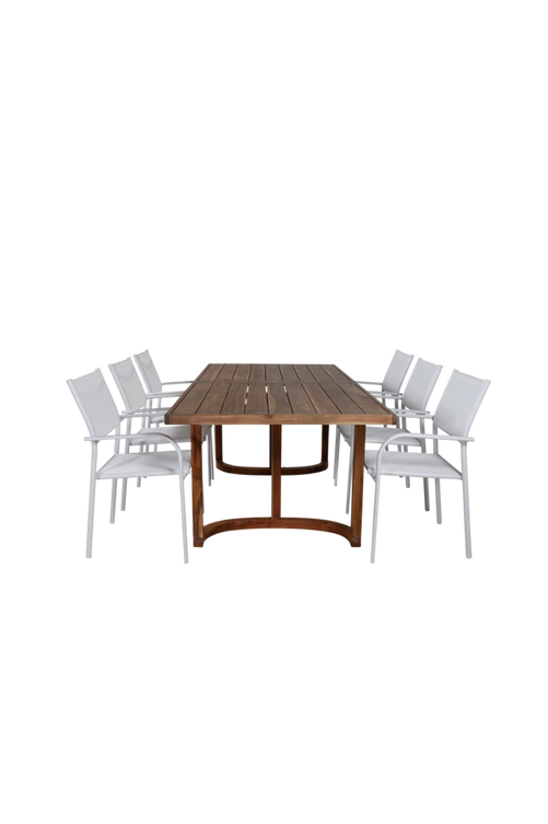 hom_1691611-01_Fs Bild på Matgrupp Erica inkl 6st stolar Santorini - Venture Home