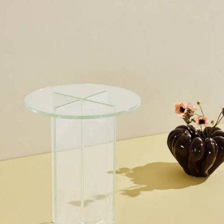 Bild på Iris glasbord ⌀ 35 cm - Pastill