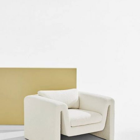 Bild på Mika armchair in bouclé - Pastill