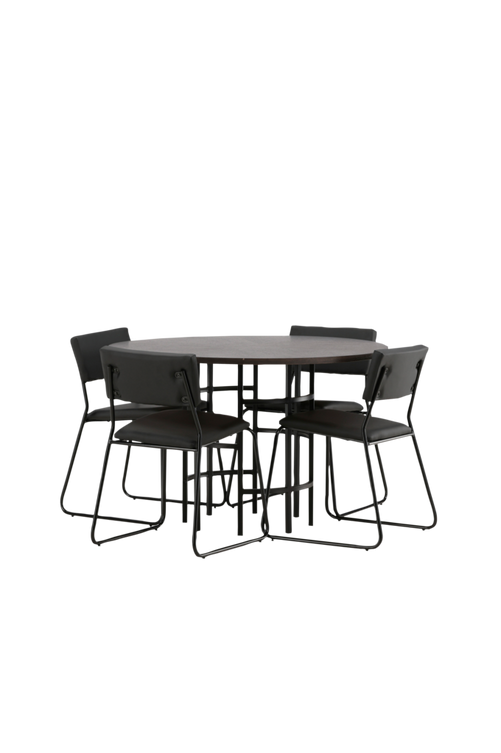 hom_1722568-01_Fs Bild på Matgrupp Copenhagen med 4st matstolar Kenth - Venture Home