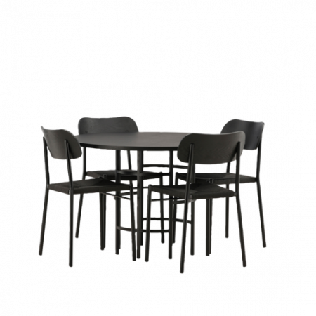 Bild på Matgrupp Copenhagen med 4st matstolar Polly - Venture Home