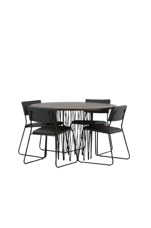 hom_1722577-01_Fs Bild på Matgrupp Stone med 4st matstolar Kenth - Venture Home