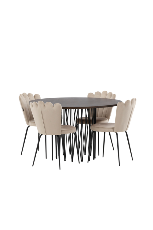 hom_1722598-01_Fs Bild på Matgrupp Stone med 4st matstolar Limhamn - Venture Home