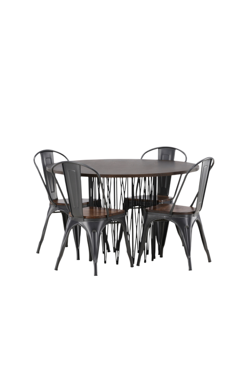 hom_1722620-01_Fs Bild på Matgrupp Stone med 4st matstolar Tempe - Venture Home