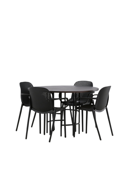 hom_1722621-01_Fs Bild på Matgrupp Copenhagen med 4st matstolar Baltimore - Venture Home