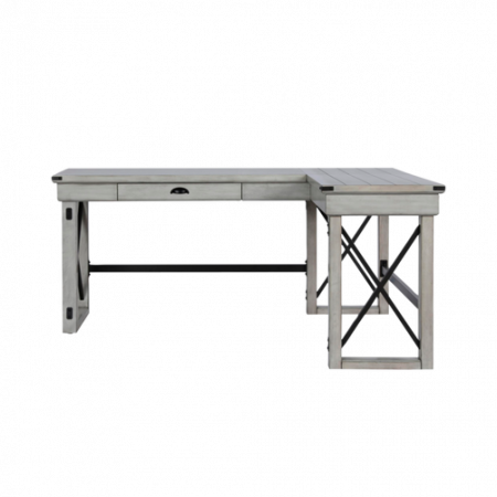 Bild på Skrivbord L-form med höjbar bordsskiva Wildwood - Dorel Home