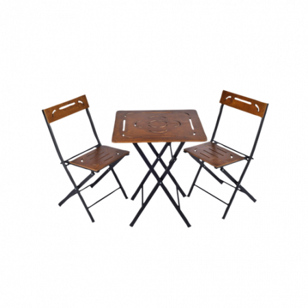 Bild på Trädgårdsset med bord och stolar (3 delar) Oval - Hanah Home